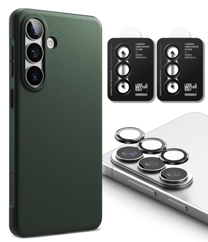 Coque Samsung S26 Plus Ringke Onyx Dark Green protecteur objectif appareil photo TPU