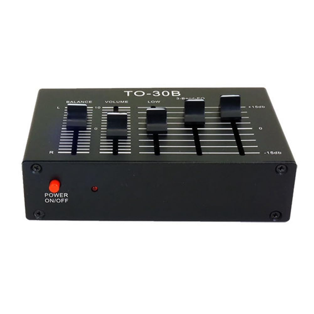 Preamplificatore Stereo Bilanciamento Audio DC5V To-30B, Controllo Volume Bande Alto Medio Basso
