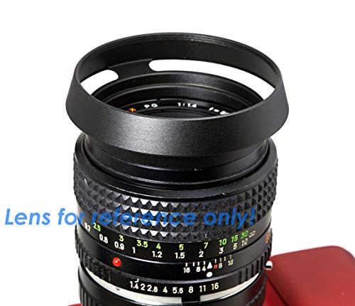 Fotasy 43Mm Metal Curved Lens Hood, 43Mm Vented Hood, 43Mm Lens Hood For Fuji Leica Leitz Panasonic Olympus Panasonic Sony Lens, 43Mm Screw-In Lens Hood #TOP1