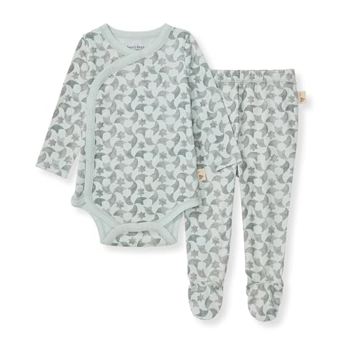Image of Burt's Bees Baby Unisex Bodysuit and Pant Set, 100% Organic Cotton