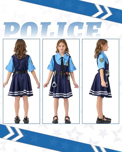 Disfraz de oficial de policía para niñas miniatura 6