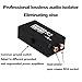 CybNemo RCA Ground Loop Isolator Noise Filter Hum Eliminator 2 Channels RCA Audio Signal Isolator Aluminum Shell for Home Stereo System Speaker Car Audio Player