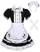 Colorful House Women's Cosplay French Apron Maid Fancy Dress Costume (Small, Black)