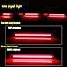 KENRTIR Red Lens LED Lamp for 2004-2009 Mazda 3,2007-2009 Mazdaspeed3 Rear Fog Bumper Reflector Brake Tail Sequential Flash Signal Lights