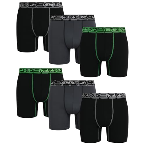Calzoncillos bóxer Reebok deportivos con sujeción activa y tejido elástico transpirable pack de 6