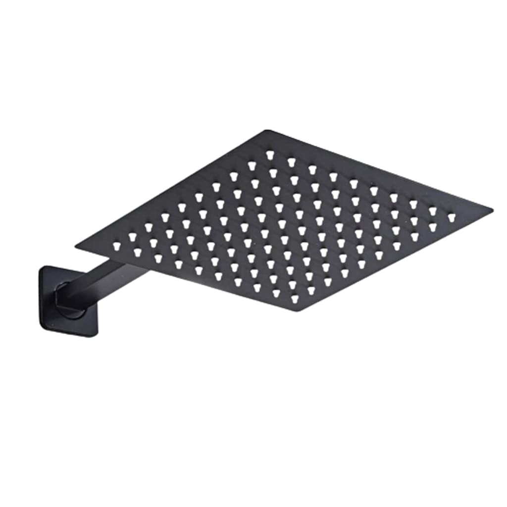 SXHRR Alcachofa de la Ducha Cabezal de Ducha de Lluvia de 10 Pulgadas, Cabezal de Ducha de Lluvia de baño montado en la Pared con rociador Superior de Alta presión de Acero Inoxidable 304