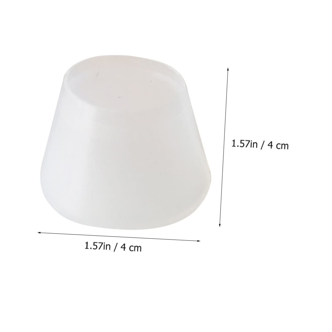 BESPORTBLE Tennis Racquet Grip Shockproof End Protector Wear-Resistant Silicone Lid for Enhanced Lightweight and Easy to Install Compatible Rackets White