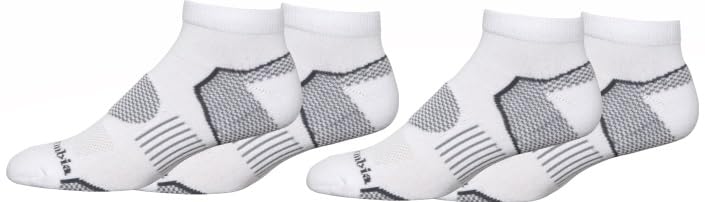 Columbia Men's Low Cut Balance Point Walking Socks 4-Pack