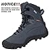 XPETI Men’s Thermator Mid-Rise Waterproof Lightweight Hiking Boot Insulated Non-Slip Grey 9.5