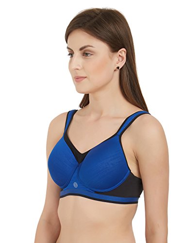 Image of SOIE Women Full Coverage Polyamide Spandex High Impact Padded Non Wired Sports Bra