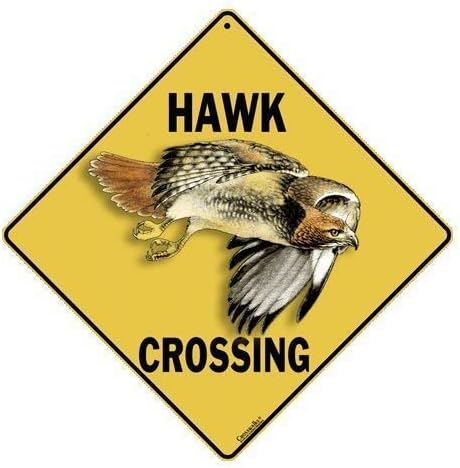 CROSSWALKS Hawk Crossing 12" X 12" Aluminum Sign