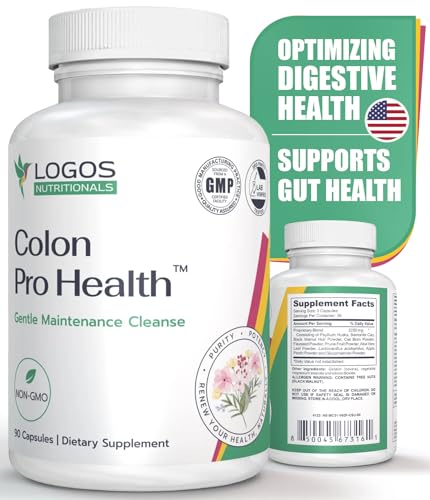 logos nutritionals Colon Pro Health- Fiber Cleanse Supplement - 90