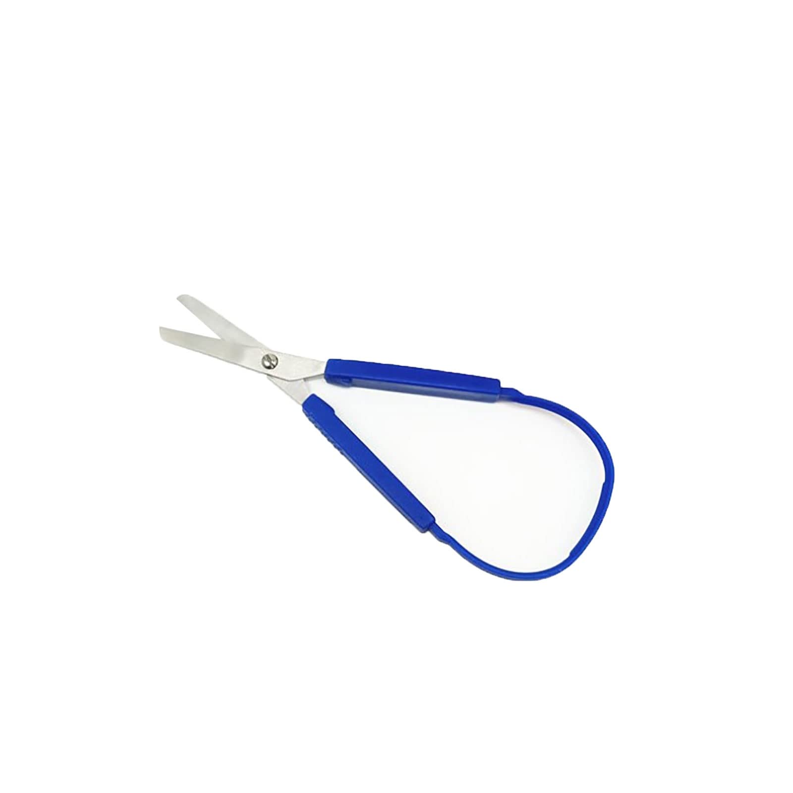 Ciseaux de cuisine Mini ciseaux à boucle en acier inoxydable ciseaux artisanaux colorés bricolage artisanat papier coupe maison ciseaux (Blu)