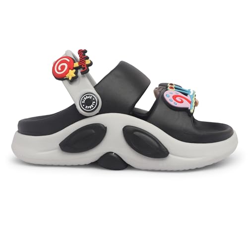 Image of Kids Cartoon Character Sports Sandals Lightweight Soft Sole Slip-On Sandals with Adjustable Back Strap for Boys & Girls