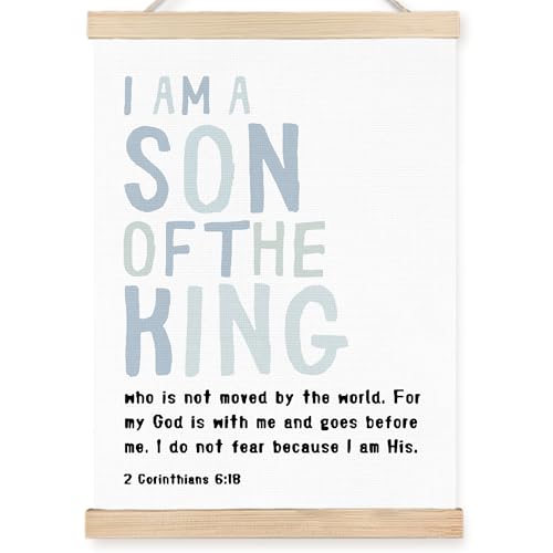 FDHSPAAM Christian Nursery Wall Art Decor, Church Nursery Decor, I