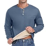 camiseta interior felpa hombre Emparejamiento: estas camisetas térmicas de invierno se pueden usar con chaquetas, jeans, chaquetas de cuero, pantalones, blazers y botas, creando un estilo de negocios relajado e informal.