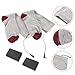 INOOMP Electric Thermal Socks for Men and Women Battery-Operated Warm Socks Fits All for Skiing Snowboarding Hiking and Sports Grey