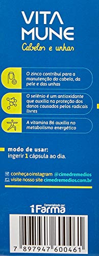 Vitaone Cabelos Unhas 90 Cápsulas Oferta