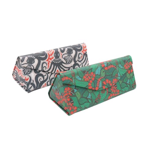 Image of Real Sic Glasses Case for Men and Women - Magnetic Folding Hard Shell Sunglass Holder - Inspired by Adorable Animals