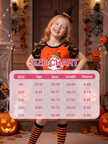 Eatbook Halloween Shirts for Kids Girls Boys Toddler Ghost Graphic T Shirt - image 6