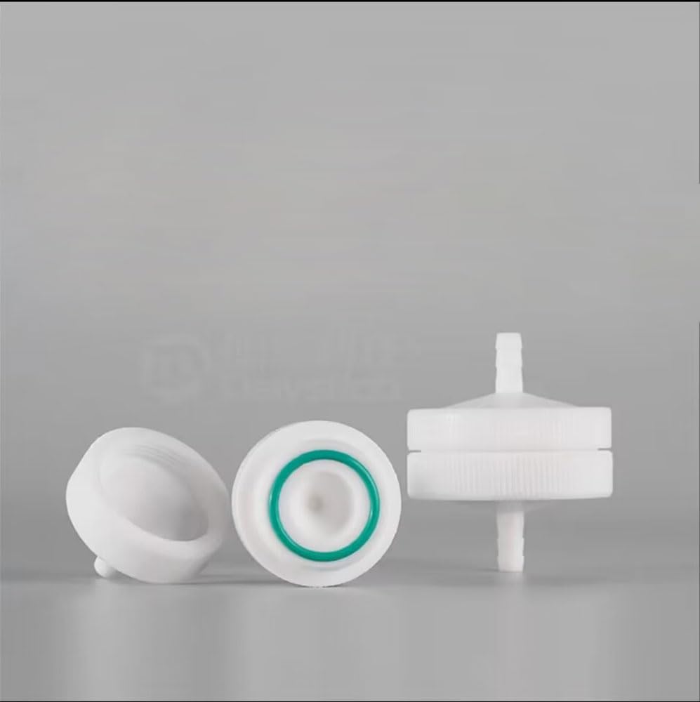 Filterhalter mit PTFE-Membranen – wiederverwendbarer PEFT-Gasprobenahmeanschluss for 25-mm-, 40-mm-, 47-mm- und 90-mm-Filter 1 Stück(90mm Membrane)