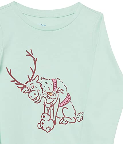 Image of Amazon Essentials Disney | Marvel | Star Wars | Frozen | Princess Girls and Toddlers' Long-Sleeve Tunic T-Shirts, Pack of 3