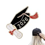 Broche de graduación, insignias de solapa de graduación, pines de graduación 2026 para profesores, escuela, estudiantes, escuela secundaria, universidad, chal, suéter, bufanda, abrigo, chaqueta
