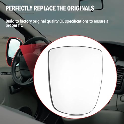 Verre de rétroviseur pour Trafic MK2 2001-2014 dégivrant - 4