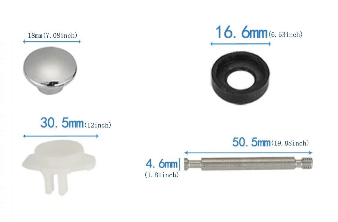 2pcs Tub Spout Diverter Repair Kit, Including 2 Diverter Valve Stems 2 Seals And Diverter Gates Shower Diverter, Fix Leaky Tub Faucet Repair Kit Bathtub Spout Repair Kit., Bathtub & Shower Diverter - View #3