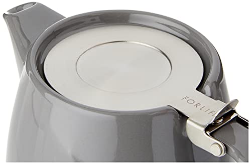 Image of Forlife Stump Teapot 530 mL, 18 Oz, Grey, Ceramic