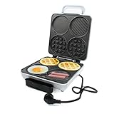 SETSCZY Sandwichera Electrica, Sandwichera Grill, Gofrera 3 en 1, 1000 w, Termostato Ajustable, Placas antiadherentes, Parrilla Eléctrica, Máxima Antiadherencia y una Mejor Limpieza