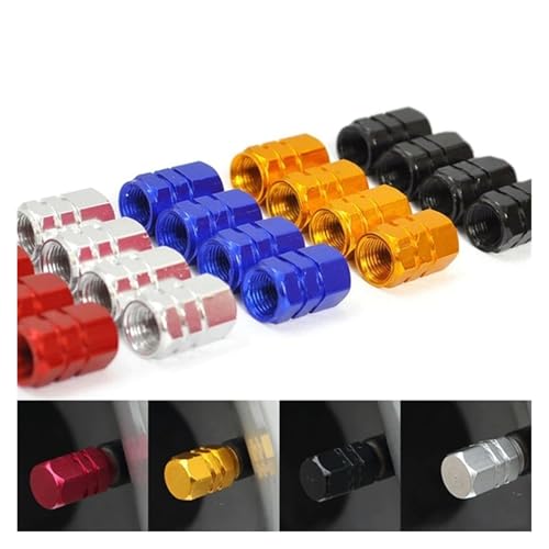 4 Und. Tapones de Válvula de Neumático Coloridos para Bicicleta miniatura 2
