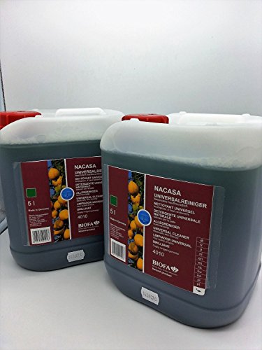 Preisvergleich Produktbild Biofa Nacasa Universalreiniger Liter Parkettreiniger Fliesenreiniger Vinylreiniger Korkreiniger Linoleumreiniger Küchenreiniger 5 Liter / Set 2 Stück / 10 Liter