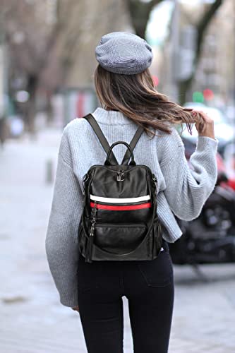 Image of Uromee Travel Backpack Purse Women Vegan Leather Tassel Shoulder Bag