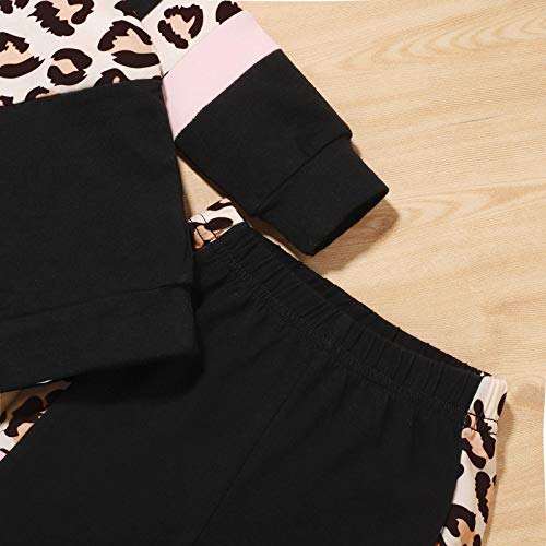 U·nikaka Toddler Girl Clothes Sweatshirt Outfits Sweatsuit Winter Fall Sweatpants Pant Clothing Set Black 18-24 Months #TOP3