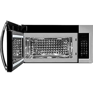 FORTÉ F3015MVC5SS Stainless Steel Over the Range Microwave Oven with Child Lock and Auto Cooker, Built in Microwave Saves Kitchen Countertop Space, 1000 Cooking Watt, 300 CFM Vent Fan, 10 Power Levels FORTE F3015MVC5SS Stainless Steel Over the Range Microwave Oven with Child Lock and Auto Cooker Built in Microwave Saves Kitchen Countertop Space 1000 Cooking Watt 300 CFM Vent Fan 10 Power Levels