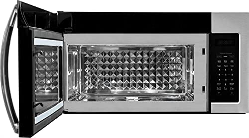 FORTE-F3015MVC5SS-Stainless-Steel-Over-the-Range-Microwave-Oven-with-Child-Lock-and-Auto-Cooker-Built-in-Microwave-Saves-Kitchen-Countertop-Space-1000-Cooking-Watt-300-CFM-Vent-Fan-10-Power-Levels FORTE F3015MVC5SS Stainless Steel Over the Range Microwave Oven with Child Lock and Auto Cooker Built in Microwave Saves Kitchen Countertop Space 1000 Cooking Watt 300 CFM Vent Fan 10 Power Levels
