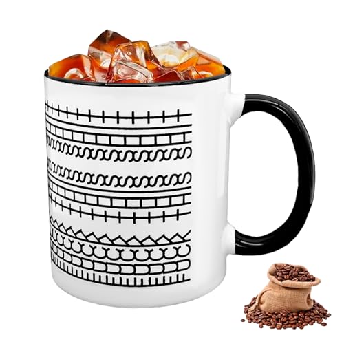 Mritrit Fuck This Shit Tasse mit Versteckter Botschaft für Büro Witzige Geschenk 350ml Lustige Keramik Kaffeetasse mit Versteckter Nachricht für Aprilscherz Valentinstag Geburtstagsgeschenk Schwarz