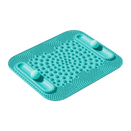 Tapis massant pour pieds avec double pistes à billes et coussin 5 zones