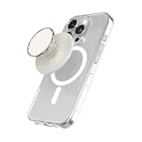 Phone Grip for MagSafe with Kickstand&comma; Magnetic Stand&comma; Swappable Top&comma; Secure Hold for iPhone MagSafe Cases&comma; Phone & Tablet Grip&comma; Cute PopSockets - Enamel Coconut Crème