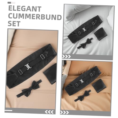Set formal de hombre Abaodam 6 piezas negro miniatura 3