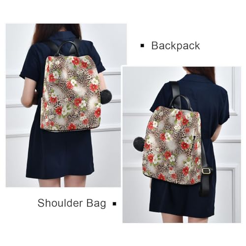 Mochila de leopardo práctica que soluciona los problemas de espacio y robos 7