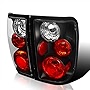 SPEC-D TUNING Black Tail Lights Lamp All Models Compatible with 2001-2005 Ford Ranger , Left + Right Pair Assembly