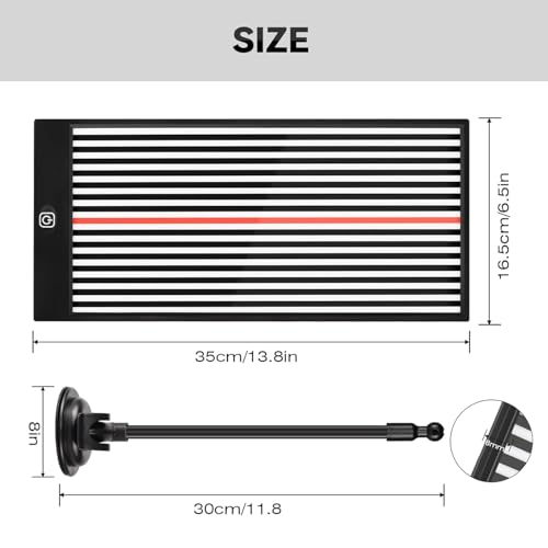 Image of LadyRosian Paintless Dent Repair Tools LED Stripe Line Board Dent Checker Tool USB Reflector Board with Adjustable Holder