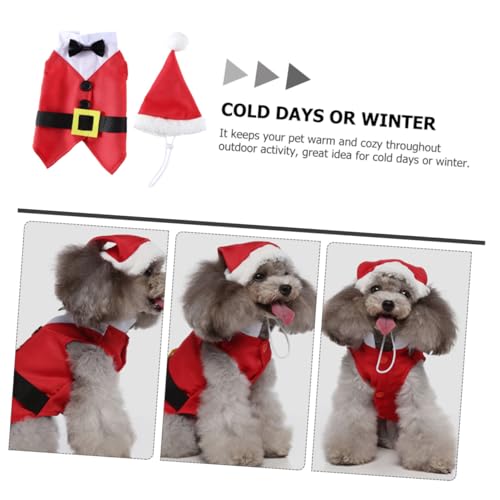 Disfraz de Navidad para perro cómodo y cálido miniatura 5