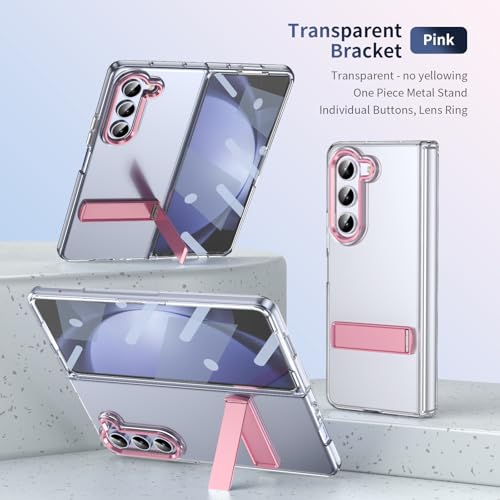 Coque Galaxy Z Fold 5 rose robuste pour éviter les bris d'écran - 3