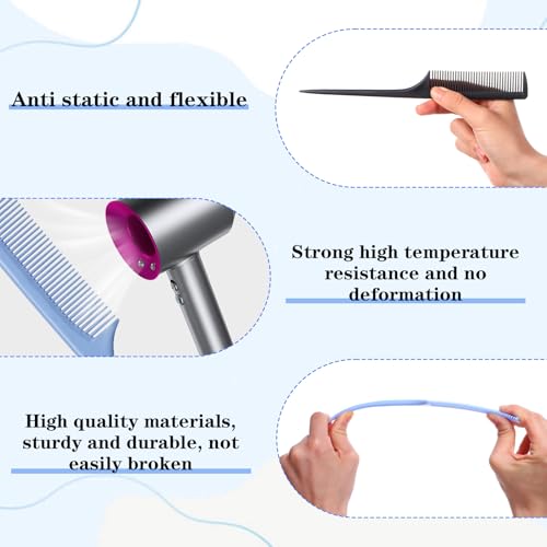Pack de 4 peines para cabello resistentes al calor miniatura 3