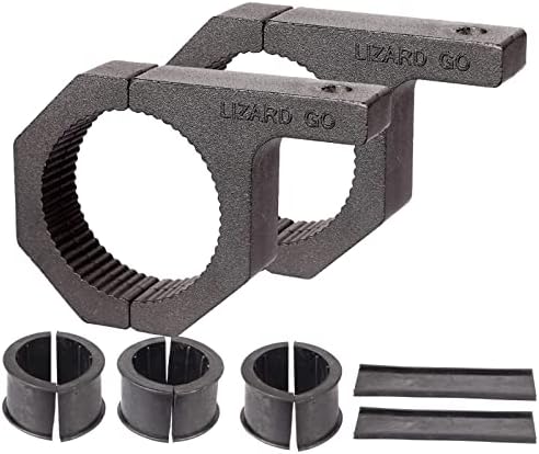 LIZARD GO Roll Bar Clamps-2Pack,Tube Clamp 2.25inch 2.375inch 2.5inch 2.625inch Bull Bar Mounting Bracket Available Diameter Bar (2.25~2.625" Clamp)
