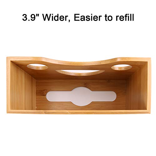 Bamboo Paper Towel Dispenser - Wall Mount or Countertop for Multifold Hand Napkins (C-Fold/Zfold/Tri fold),Paper Towel Holder for Bathroom, Kitchen, Home or Commercial Use