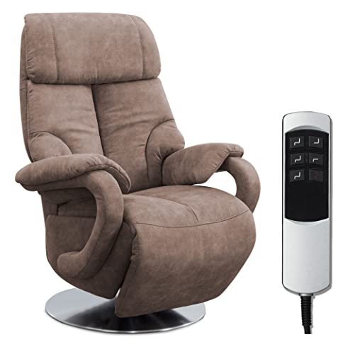 CAVADORE TV-Sessel Istanbul / Fernsehsessel mit elektrisch verstellbarer...